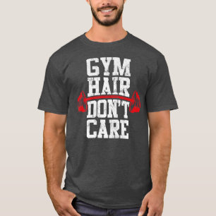 T-shirt Gymnase Poids Lifting Bodybuilding Gym Cheveux D