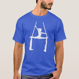 T-shirt Gymnaste faisant des mouvements de soie aérienne s