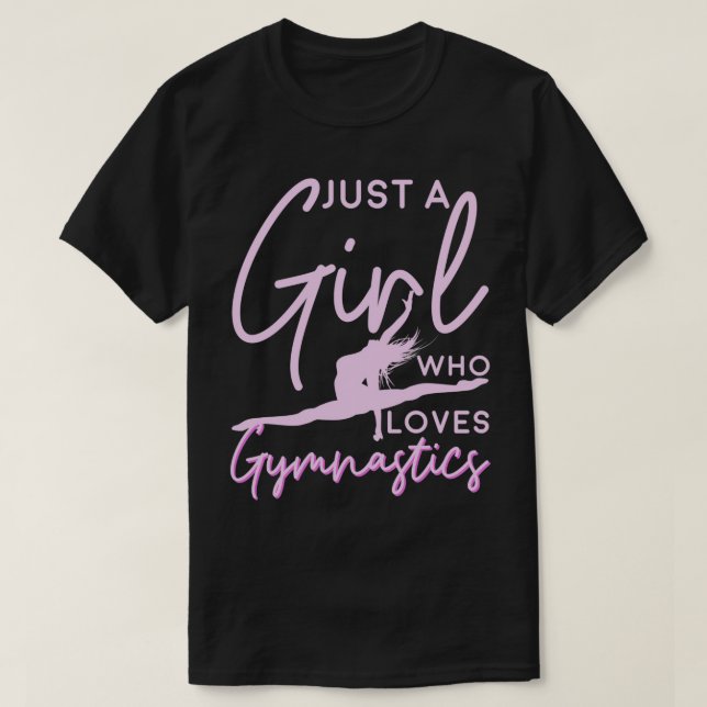 T-shirt Gymnaste Juste Une Fille Qui Aime La Gymnastique F (Design devant)