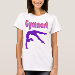 T-shirt Gymnaste Power Tumbling Purple Metallen