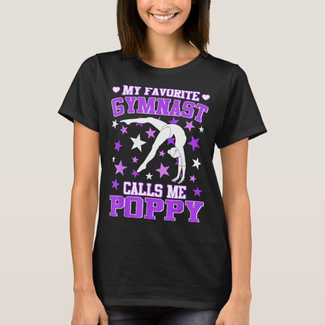 T-shirt Gymnastics My Favorite Gymnast Calls Me Ppy  (Devant)