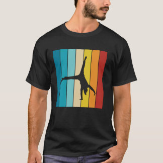 T-shirt Gymnastics Retro Sunset Silhouette Gymnast