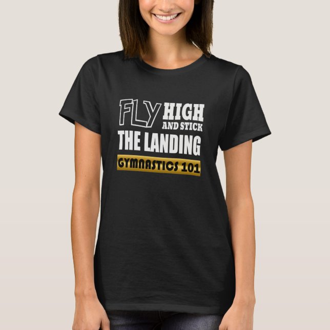 T-shirt Gymnastique 101 Fly High - Bar Gymnaste (Devant)