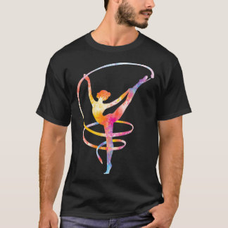 T-shirt Gymnastique acrobatique Girl aquarelle gymnastique