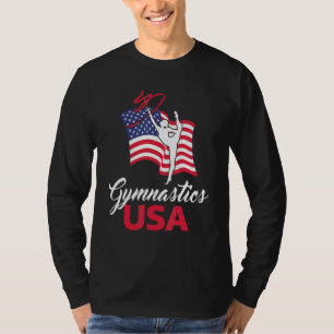 T-shirt Gymnastique Drapeau Américain USA US Patriotique G