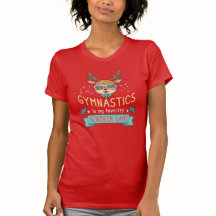 Gymnastique est mon jeu favori Reindeer Noël