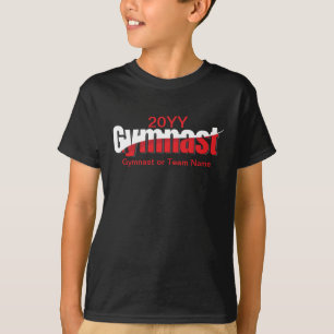 T-shirt Gymnastique - Gymnaste Abstrait Word Art Swish