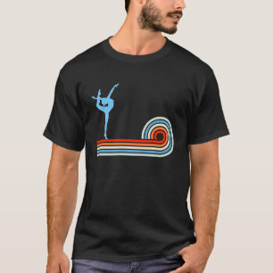 T-shirt Gymnastique Gymnaste Aérobic Acrobat Retro Vintage