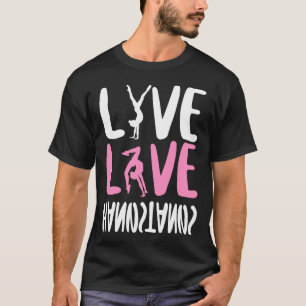 T-shirt Gymnastique Live Love Poignées Fille Poignée