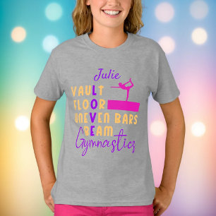 T-shirt Gymnastique Love Vault Étage Bars non neven Poutre