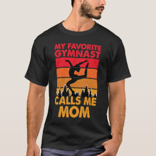 T-shirt Gymnastique Maman Femmes Gymnaste Danse Rétro Vint