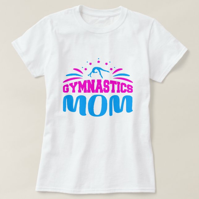 T-shirt Gymnastique maman - Fiers et cadeaux de soutien (Design devant)