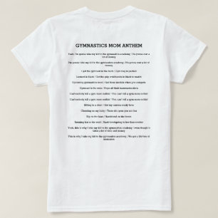 T-shirt Gymnastique Maman Hymne - Gym Remix de Old Town Ro