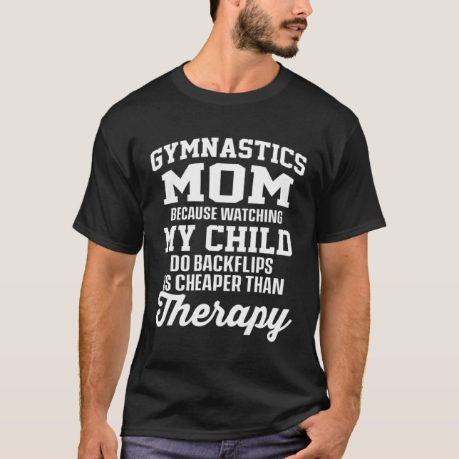 T-shirt Gymnastique Maman Regarder Mon Enfant Retouches Mo (Devant)