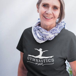T-shirt Gymnastique Maman Typographie acrobatique