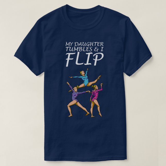 T-shirt Gymnastique Motif pour acrobates et gymnases 15 (Design devant)