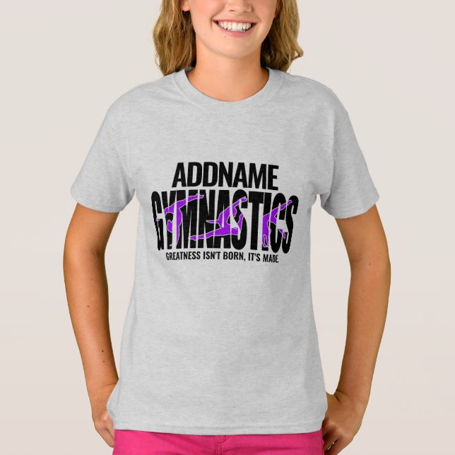 T-shirt Gymnastique NOM Équipe acrobatique Gymnaste à ress (Devant)