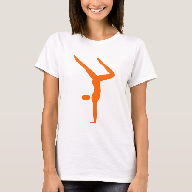 T-shirt Gymnastique - Orange (Devant)