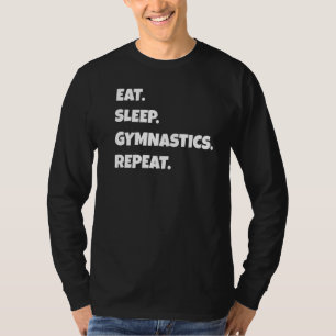T-shirt Gymnastique Png Manger Sleep Sports Répéter Pour L