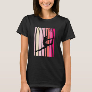 T-shirt Gymnastique rétro féminine 14ème 14 quatorzième an