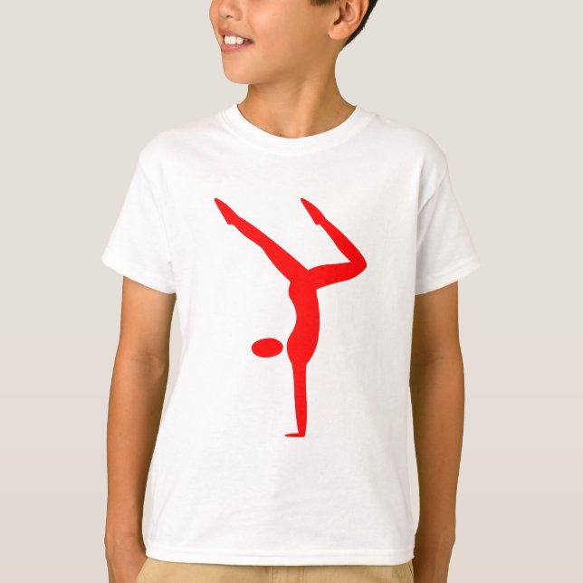 T-shirt Gymnastique - Rouge (Devant)