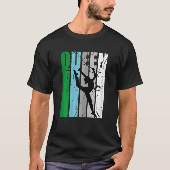 T-shirt Gymnastique rythmique Queen Retro Gymnaste détendu (Devant)