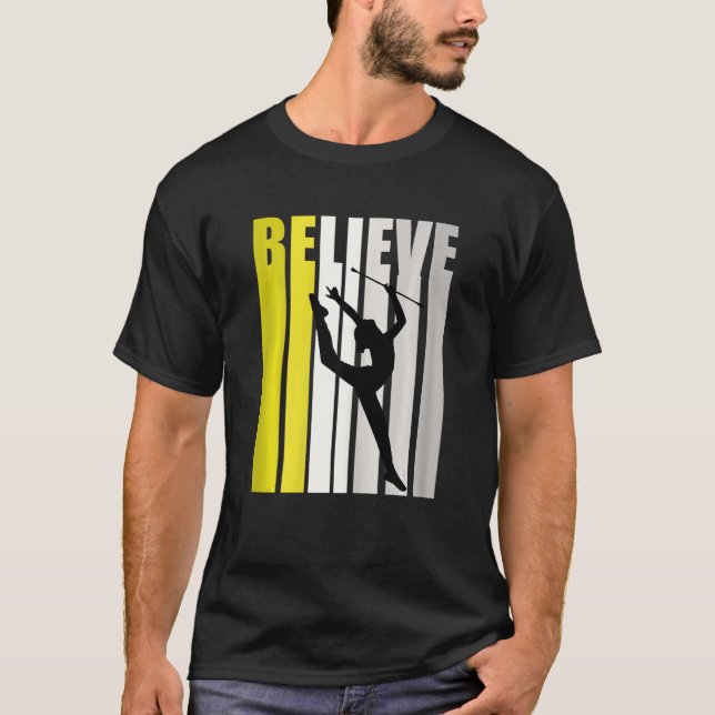 T-shirt Gymnastique rythmique rétro Inspiration de motivat (Devant)
