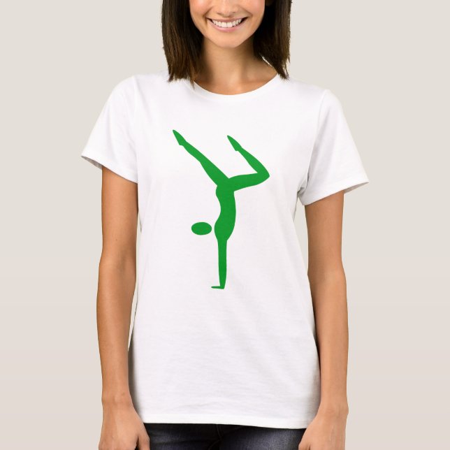 T-shirt Gymnastique - Vert herbe (Devant)
