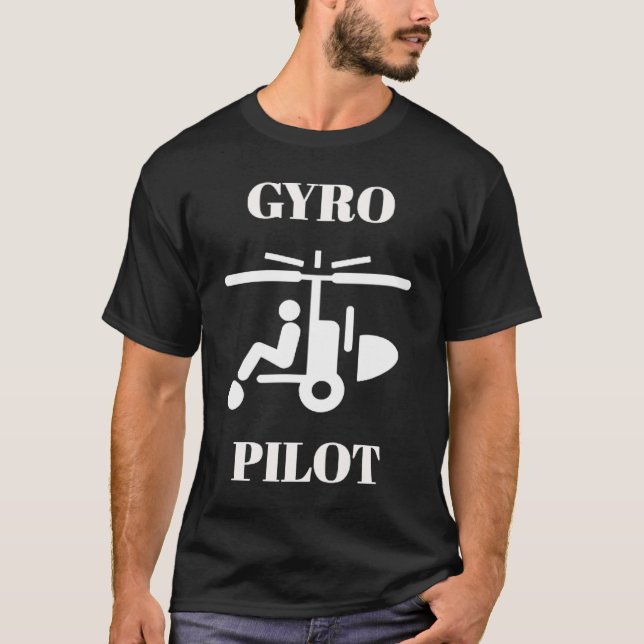 T-shirt Gyro Pilot Gyrocopter (Devant)