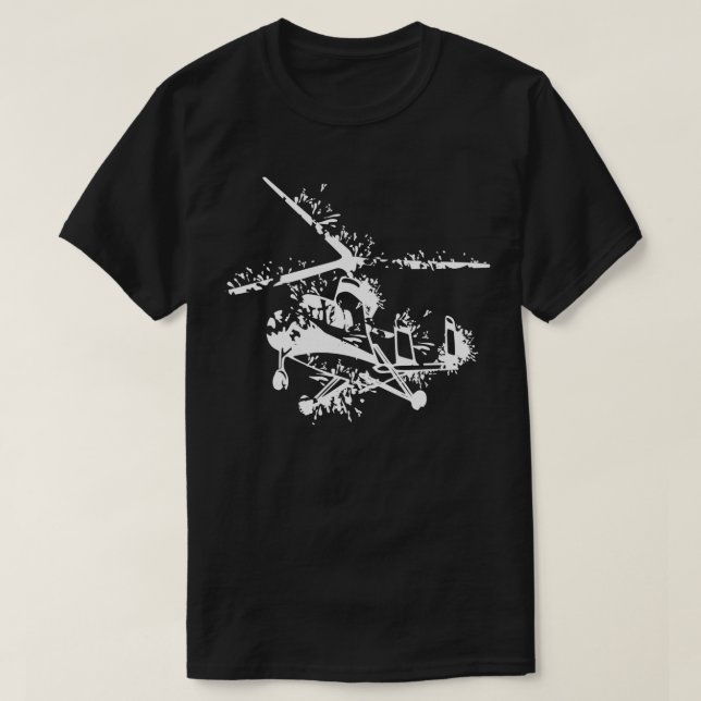 T-shirt Gyrocopter Design 2 (Design devant)