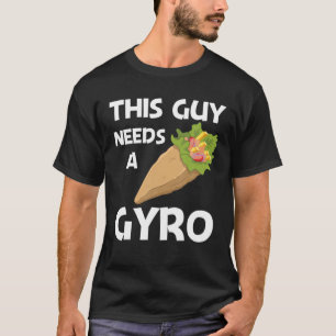 T-shirt Gyros Drôle Homme Papa Gyro Viande Pita Doner Keb