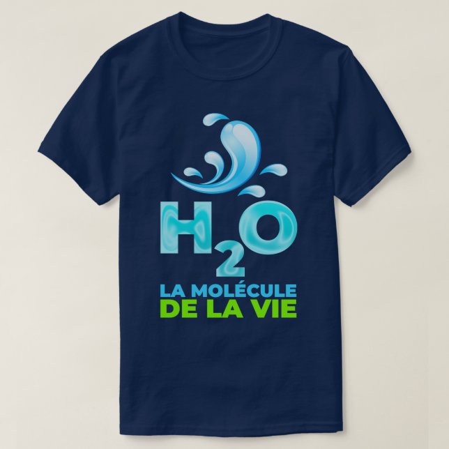 T-shirt H2O la molcule de la vie (Design devant)