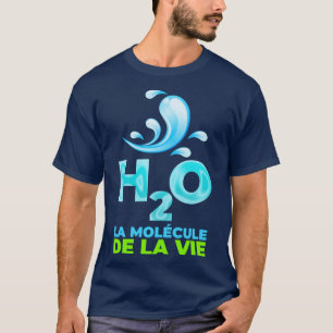 T-shirt H2O la molécule de la vie