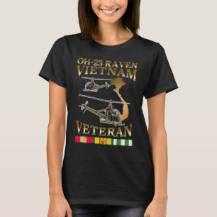 T-shirt H 23 hélicoptère Oh 23 corbeau Vietnam vétéran