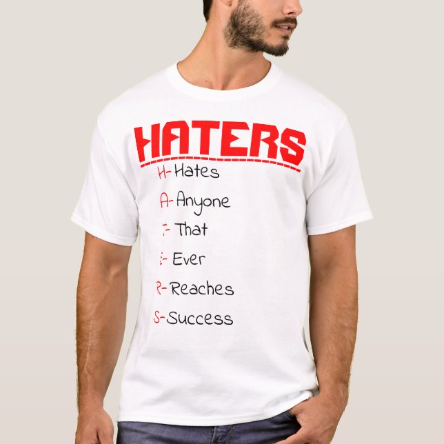 T-SHIRT H-A-T-E-R-S (Devant)