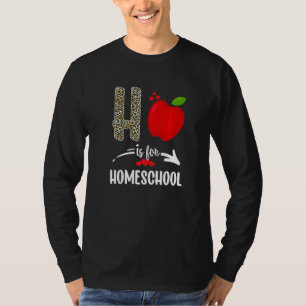 T-shirt H Est Pour Homeschool Leopard Homeschool Enseignan