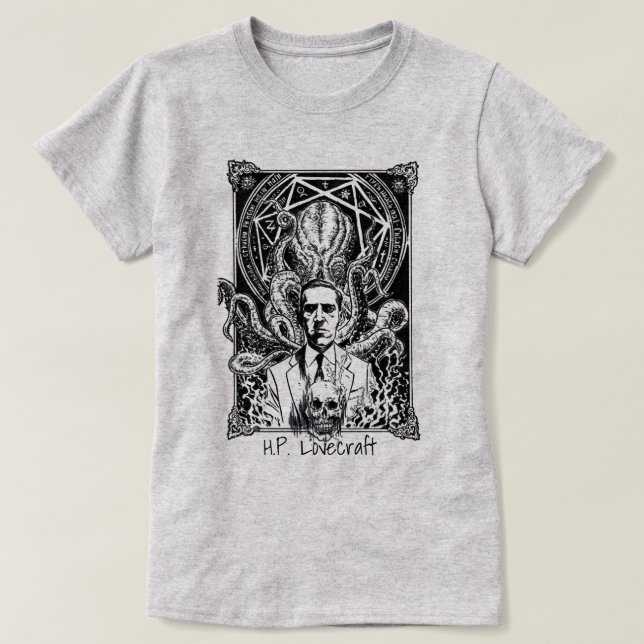 T-shirt H.P.Lovecraft (Design devant)