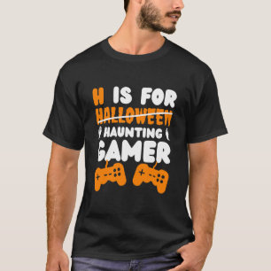 T-shirt H si pour halloween amusant jeu tee pour les jeux