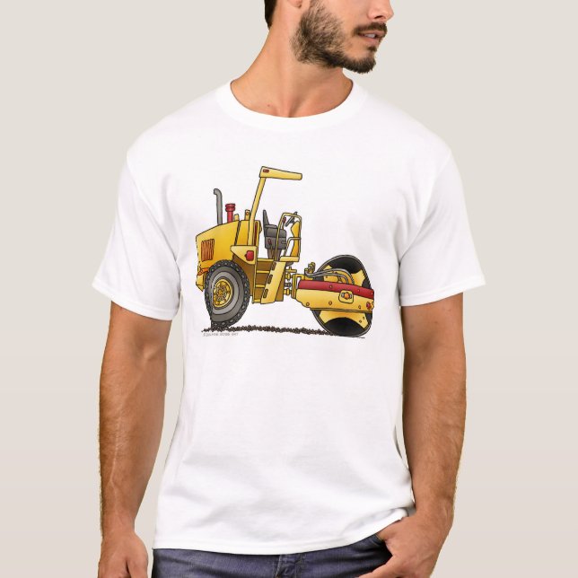 T-shirt Habillement à rouleau unique de construction de (Devant)
