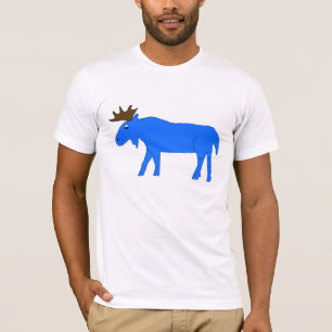 T-shirt Habillement bleu d'orignaux