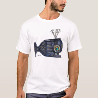 T-shirt Habillement Boxy de baleine bleue