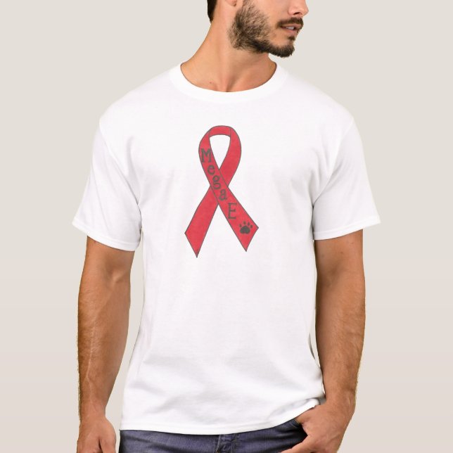 T-shirt Habillement canin de ruban de soutien de (Devant)
