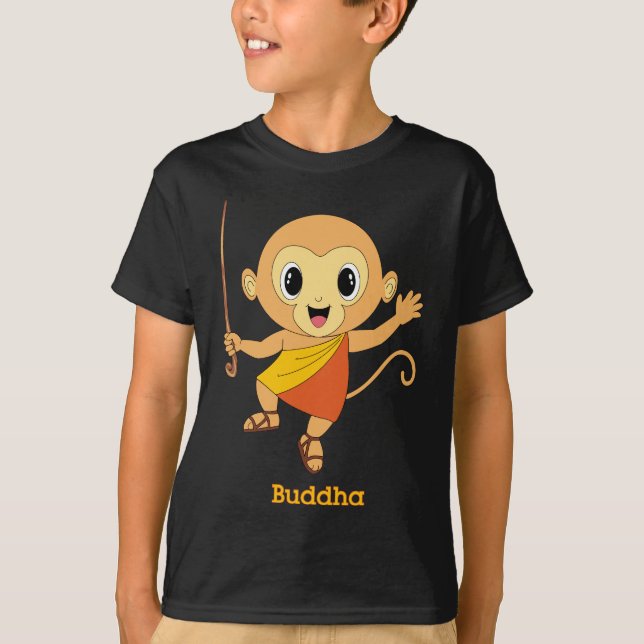 T-shirt Habillement de Bouddha Monkey™ (Devant)