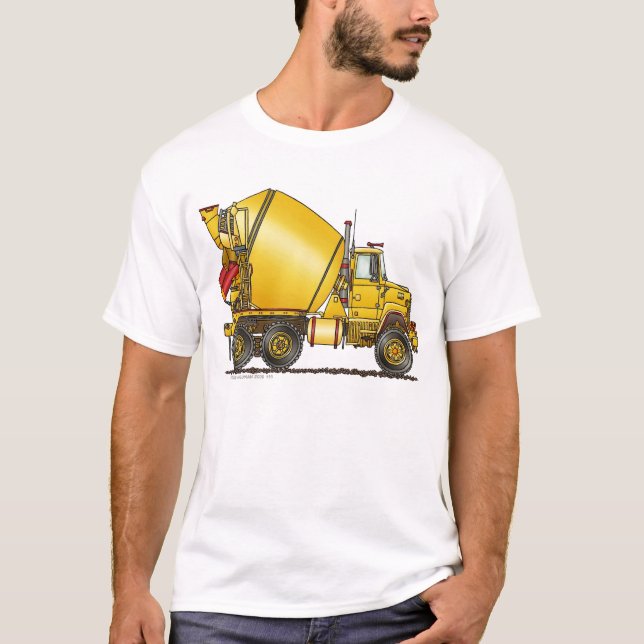 T-shirt Habillement de camion de mélangeur concret (Devant)