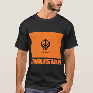 T-shirt Habillement de drapeau de Khalistan
