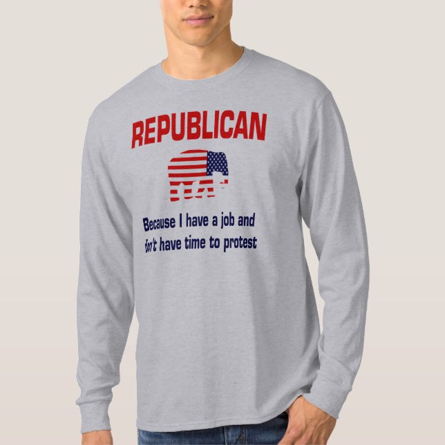T-shirt Habillement républicain drôle (Devant)