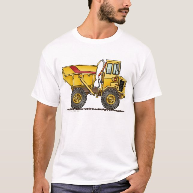 T-shirt Habillement résistant de construction de camion à (Devant)