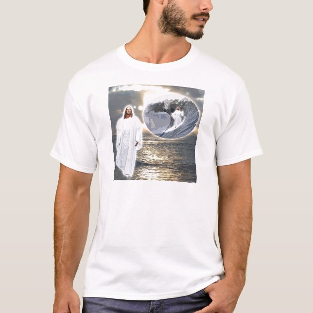 T-shirt Habillement surfant de Jésus (Devant)