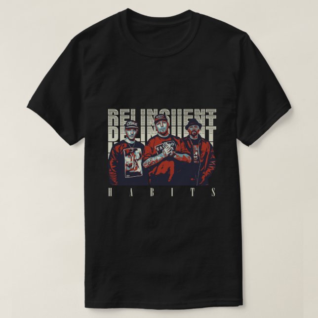 T-shirt Habitudes délinquantes, Habitudes délinquants (Design devant)