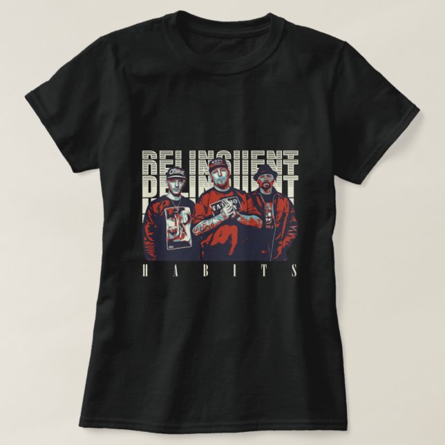T-shirt Habitudes délinquantes, Habitudes délinquants (Design devant)